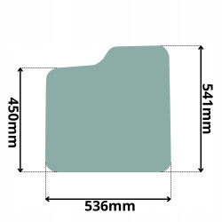 SZYBA DRZWI DOLNA BOBCAT E25 E32 E35 E42 E50 E55 (G-0047)