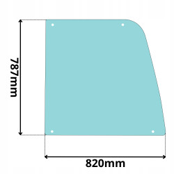 SZYBA PRAWA BOCZNA GÓRNA PRZEDNIA STAŁA HITACHI FIAT (G-0189)
