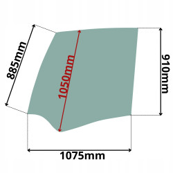 SZYBA BOCZNA PRAWA MECALAC SERIA NNW (G-0424)