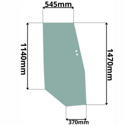 SZYBA DRZWI PRAWE LEWE KOMATSU SERIA WB FA (G-0574)