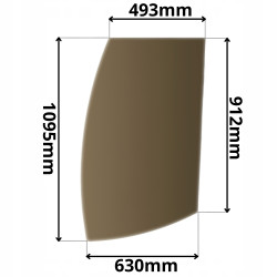 SZYBA DRZWI LEWA PRAWA LIEBHERR SERIA L (G-0100)