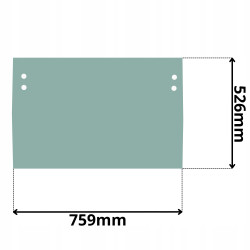 SZYBA PRZEDNIA CZOŁOWA MECALAC 6 MCR 8 MCR 10 MCR (G-0158)