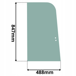 SZYBA BOCZNA PRAWA PRZEDNIA PRZESUWANA KOBELCO YANMAR (G-0166)