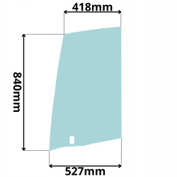 SZYBA DRZWI GÓRNA YANMAR SK SV (G-0311)
