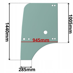 SZYBA DRZWI PRAWA LEWA TEREX TLB (0459)