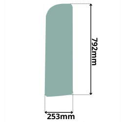 SZYBA LEWA DRZWI GÓRNA PRZEDNIA YANMAR VIO KOBELCO (G-0146)