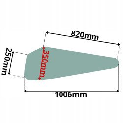 SZYBA DRZWI DOLNA CAT SERIA B BL (G-0282)