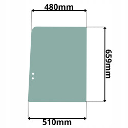 SZYBA BOCZNA PRAWA PRZEDNIA PRZESUWANA CAT CR (G-0305)