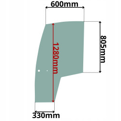 SZYBA DRZWI PRAWA LEWA SCHAFFER (G-0411)