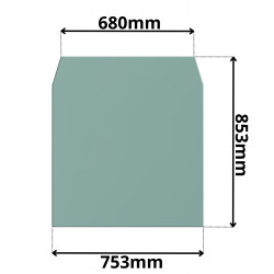 SZYBA PRZEDNIA CZOŁOWA JCB (G-0194)