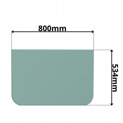 SZYBA CZOŁOWA PRZEDNIA DOLNA HITACHI JOHN DEERE (G-0358)
