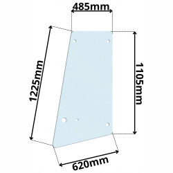 SZYBA DRZWI LEWA PRAWA AHLMANN AS6 (G-0355)