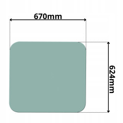 SZYBA TYŁ TYLNA CAT CR (G-0310)