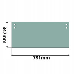 SZYBA PRZEDNIA CZOŁOWA DOLNA JCB (G-0185)