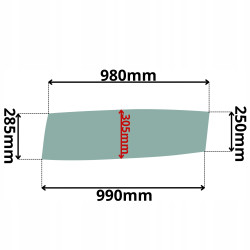 SZYBA DRZWI DOLNA LIEBHERR (G-0218)