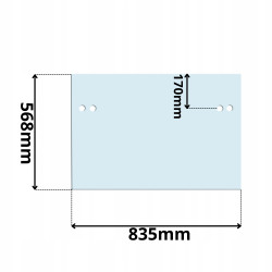 SZYBA CZOŁOWA PRZEDNIA DOLNA KOMATSU PC (G-0339)
