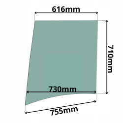 SZYBA DRZWI GÓRNA SCHAEFF TEREX (G-0222)