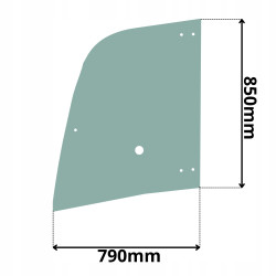 SZYBA GÓRNA DRZWI LEWA WACKER NEUSON WEIDEMAN WL (G-0235)
