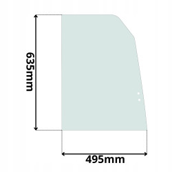 SZYBA PRAWA PRZEDNIA PRZESUWANA VOLVO PEL JOB (K-0492)