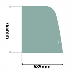 SZYBA BOCZNA PRAWA PRZEDNIA PRZESUWANA TAKEUCHI (K-0488)