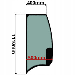 SZYBA LEWA BOCZNA YANMAR SK18 SV15 HARTOWANA (0068)-SITODRUK