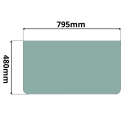 SZYBA PRZEDNIA DOLNA NEW HOLLAND CASE FIAT KOBELCO (K-0421)