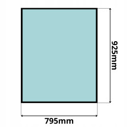 SZYBA PRZEDNIA CZOŁOWA CAT M312 M315 M317 M318 320 (0120)-SITODRUK