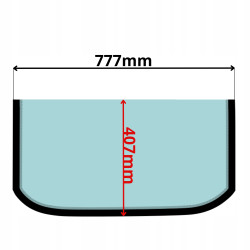 SZYBA PRZÓD CZOŁOWA DOLNA CAT 301.6C 301.8C 302.5C (5164)-SITODRUK