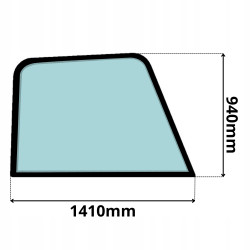SZYBA BOCZNA PRAWA JCB 520 526 528 530 535 540 550 (0124)-SITODRUK