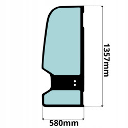 SZYBA DRZWI LEWA TAKEUCHI TB (0437)-SITODRUK
