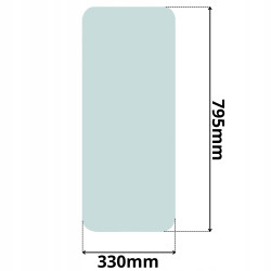 SZYBA TYLNA LEWA PRAWA TAJFUN LIV (K-0034)