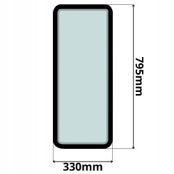 SZYBA TYLNA LEWA PRAWA TAJFUN LIV (K-0034)-SITODRUK