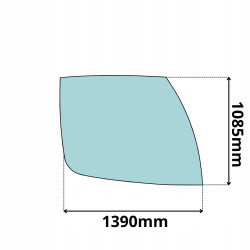 SZYBA BOK PRAWA LIEBHERR COMPACT (0452)