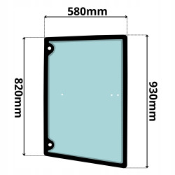 SZYBA DRZWI PRAWA BOMAG BW (0283)-SITODRUK