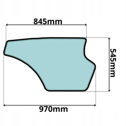 SZYBA DRZWI DOLNA LEWA JCB (0359)-SITODRUK