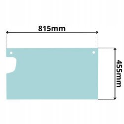 SZYBA CZOŁOWA DOLNA KUBOTA KX (K-0099)