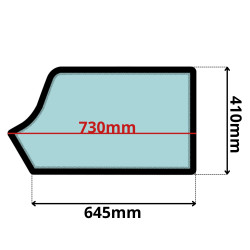 SZYBA LEWA DRZWI DOLNA JCB (0509)-SITODRUK