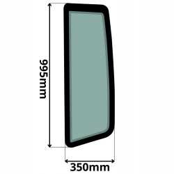 SZYBA LEWA BOCZNA ZA DRZWIAMI SOILMEC CAT (0518)-SITODRUK