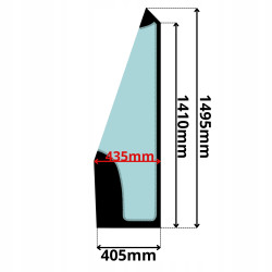 SZYBA LEWA CZOŁOWA CAT (0414)-SITODRUK