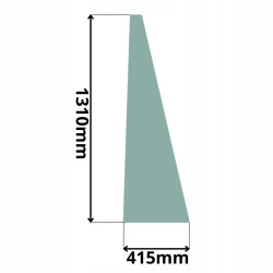 SZYBA PRZEDNIA LEWA PRAWA CAT 904B (K-0042)