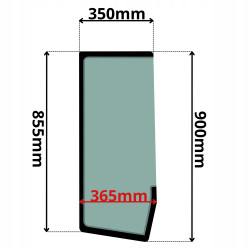 SZYBA TYLNA LEWA CAT 904B (K-0041)-SITODRUK