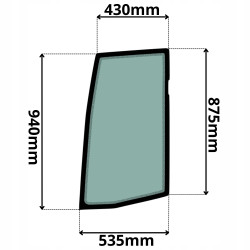 SZYBA LEWA DRZWI GÓRNA SUNWARD ATLAS (K-0522)-SITODRUK
