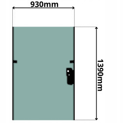 SZYBA TYLNA CAT F2 15 (0607)-SITODRUK