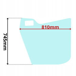 SZYBA LEWA DRZWI DOLNA KRAMER WACKER NEUSON (G-0145)