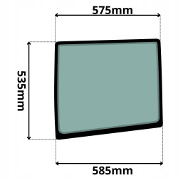 SZYBA LEWA DRZWI DOLNA VOLVO (5047)-SITODRUK