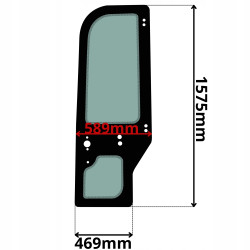 SZYBA LEWA DRZWI CASE KOBELCO NEW HOLLAND (G-0223)-SITODRUK