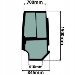 SZYBA LEWA DRZWI JCB WERSJA BEZ OKIENKA (0616)-SITODRUK