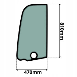 SZYBA LEWA DRZWI GÓRNA VOLVO (G-0352)-SITODRUK
