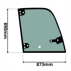 SZYBA PRAWA BOCZNA VOLVO (G-0406)-SITODRUK