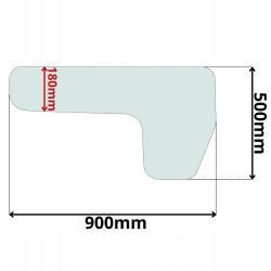 SZYBA LEWA PRAWA DRZWI DOLNA HANGCHA CPQD HENMAR (K-0422)